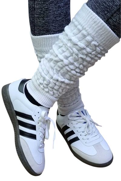 Trenderrs Women's Four Seasons Footless Knitwear Leggings Set of 2