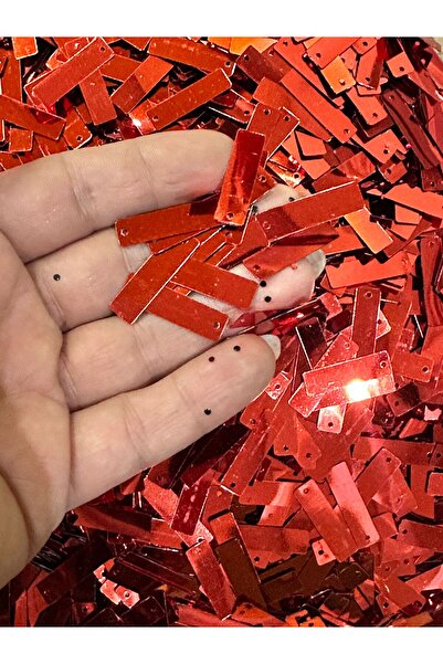 Gönülden Tasarım 40 GR Roșu 2X05 CM Geantă BAGUETTE - Sărbători Scriere, Paie...