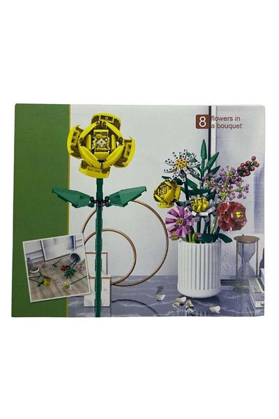 Ceren كتلة صغيرة CTOY - 76032 نمط زهرة روزا متعددة الألوان