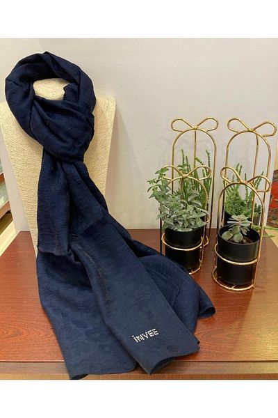 Invee Şal leopard albastru bleumarin 1329