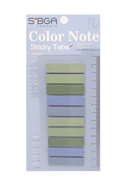 sibga tasarım Transparent Colored Post-It Note Paper - 200 Sheets Bookmark Sticker