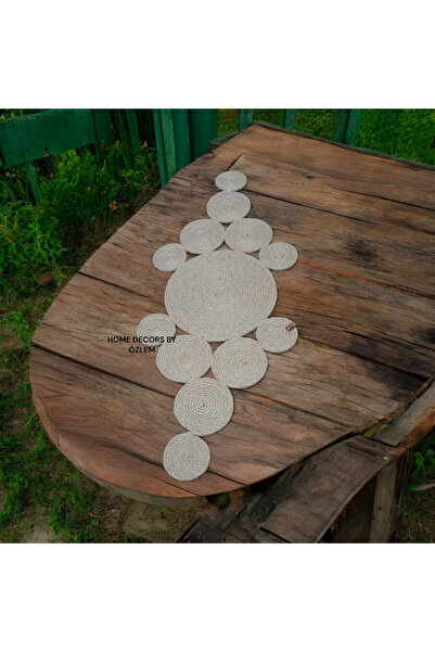 home decors by özlem Wicker Decorative Cover - Kitchen and Living Room Presentation, Coffee Table Console Cover - 82X30Cm