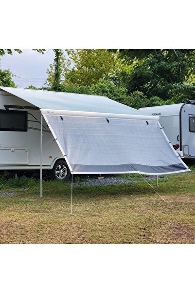 2K Karavan Gri Plus 340cm Karavan Tente Güneşliği Ön Perde