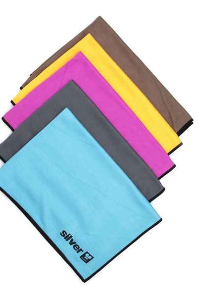 Silver Premium Microfiber 50x70cm 5-Piece Glass Cleaning Cloth