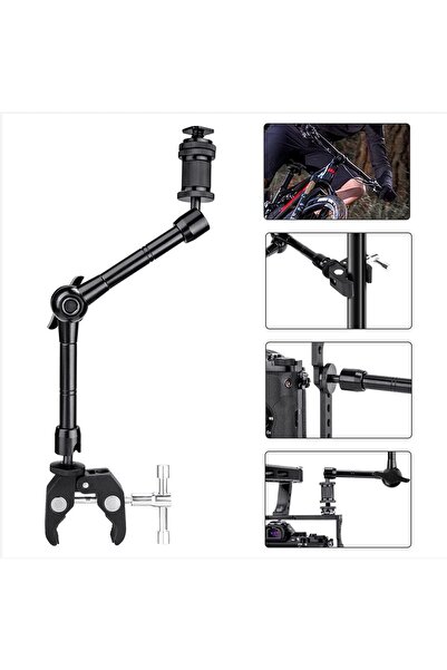 Tianya 11" inç Magic Arm Sihirli Kol + Super Crab Clamp Kelepçe