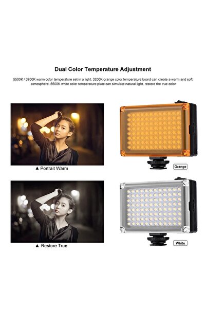 Tianya 112 Led Video Light Sürekli Işık 3200-5500k 11 Watt Dv Kamera Dslr Canon Nikon Sony Fujifilm Olympus