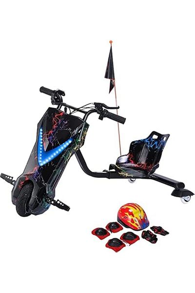 ALBADER Drifting Electric Scooter Large Size 36V Battery, Electric Drift Scooter With Helmet Pad Set
