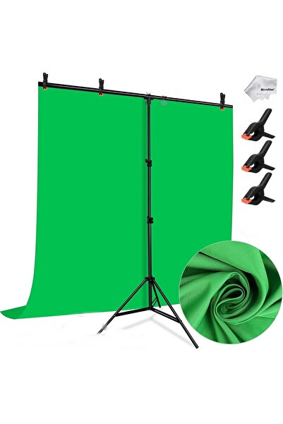 Tianya 150*200cm T Stand Bar + 150x200cm Yeşil Fon Perde Background Backdrop ...