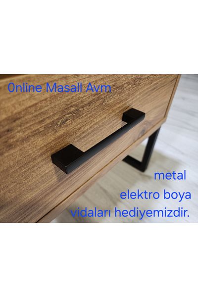 MASALL Pınar Bridge Handle 96 mm Metal Screw Cabinet, Chest of Drawers, Nightstand, Cupboard, Tv Unit