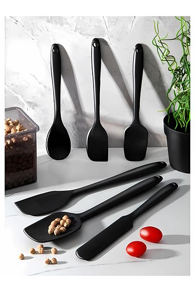 TAGESAN Heat Resistant Fireproof Non-Stick Silicone Kitchen Set 6 Pieces