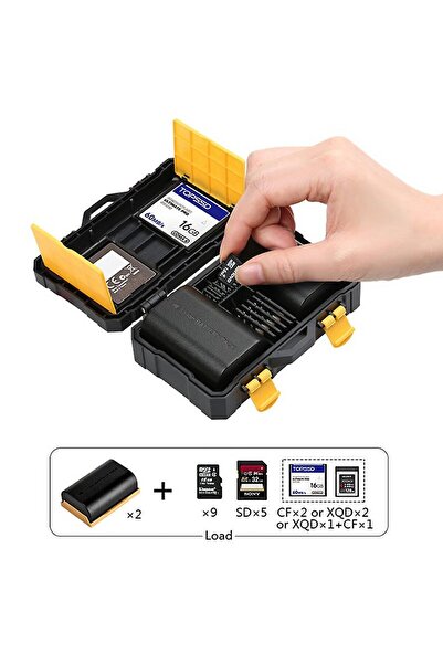 Tianya DSLR ve Aynasız için Batarya ve Hafıza Kartı Kutusu Card Box Canon Nikon Sony Fujifilm Olympus