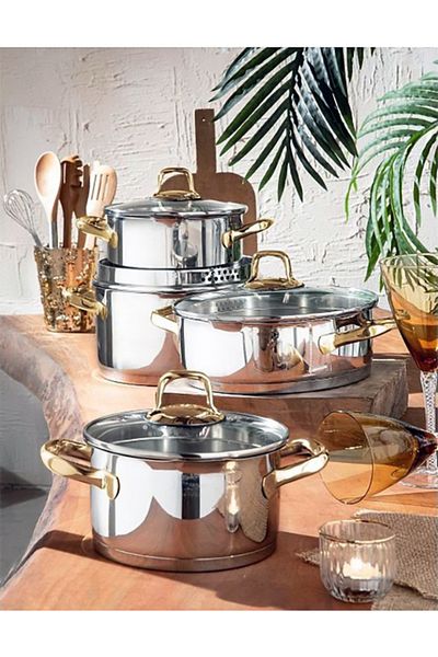 Pierre Cardin 8 Piece Gloria Cookware Set