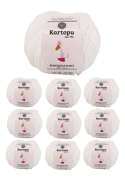 Kartopu 10 Pieces Amigurumi Hand Knitting Thread 50gr 010