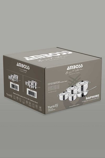 Amboss 9 Piece Stainless Steel Cookware Set