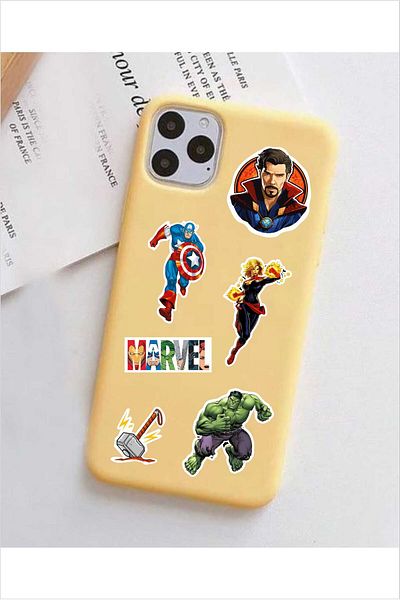 Piksel Grafik Σετ αυτοκόλλητων Marvel Κράνος φορητού υπολογιστή Marvel - Αυτοκόλλητο A5