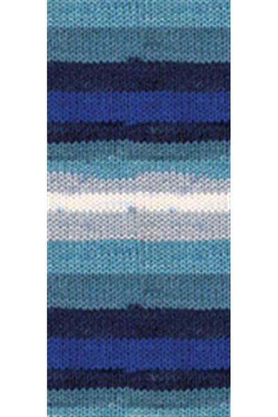 NAKO 5 Pieces Vega Stripe Premium Acrylic Hand Knitting Yarn Wool No: 82423