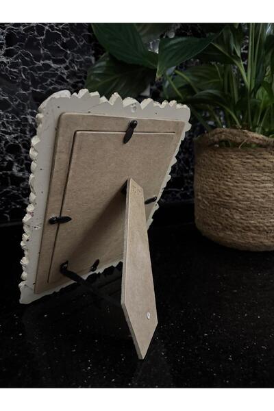 MGS COLLECTION Dekoratif Resim Çerçevesi Gül Motifli Polyester Çerçeve 13*18 cm