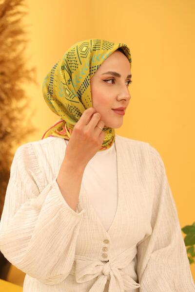 Silk Home Soft Cotton Metric Patterned Scarf