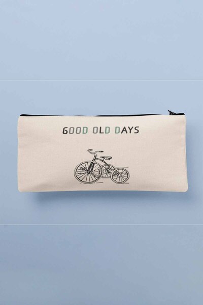 qoeuyl boutique Сумка для косметики з принтом «Good Old Days» з пеналом для р...