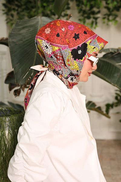 SİLKHOMEE 11431 Eșarfă din mătase model Twill