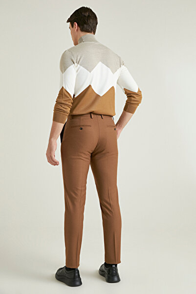 Twn Παντελόνι Camel Color Straight Cut