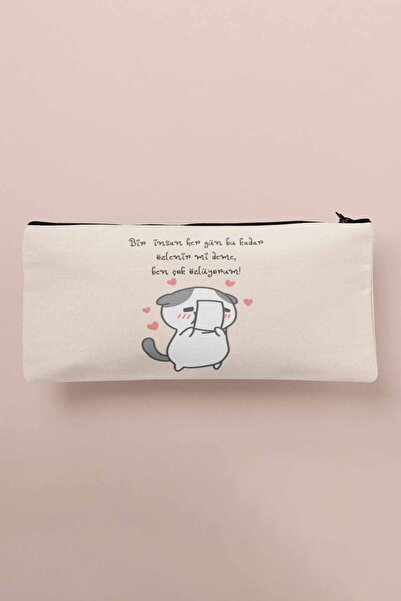 qoeuyl boutique Я дуже сумую Сувенірна сумка для косметики з принтом, пенал, ...