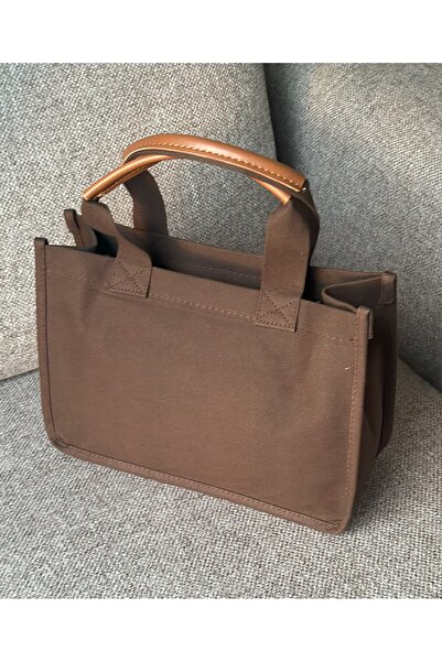 Bagzone KANVAS KUMAŞ NAKIŞ DETAYLI DÜZ VE ÇİZGİLİ BÜYÜK OMUZ ÇANTA MODELLERİ