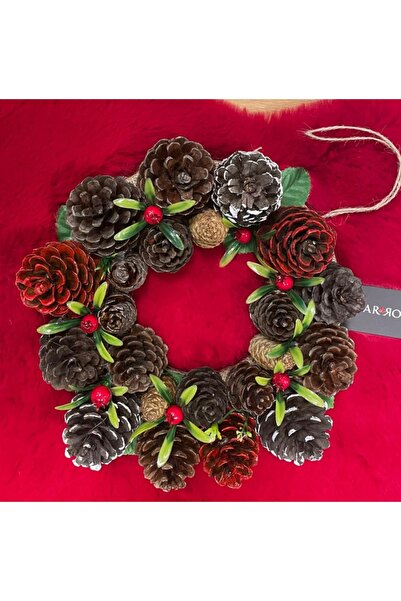 Marrone Ornament pentru ușă Kokinalı, cadou pentru acasă, coroană