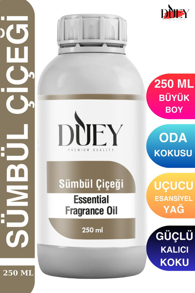 DUEY Sümbül Çiçeği Uçucu Yağ 250 Ml Mum Esansı, Oda Kokusu, Hava Nemlendirici...