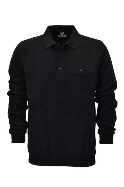 SİMENTİ Men's Polo Neck Pocket Sweatshirt Bgl-St04197
