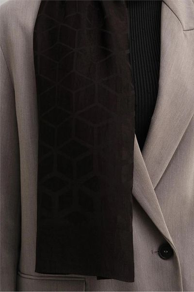 Armine Naia Lyocell Honeycomb Patterned Shawl - 31