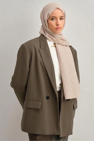 Armine 100% Oil-Based Shawl 05 - Wool-Cotton