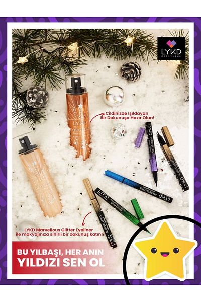 lykd Marvellous Glitter Eyeliner Göz Kalemi (ULTRA INCE UÇ)-706 Green Celebration