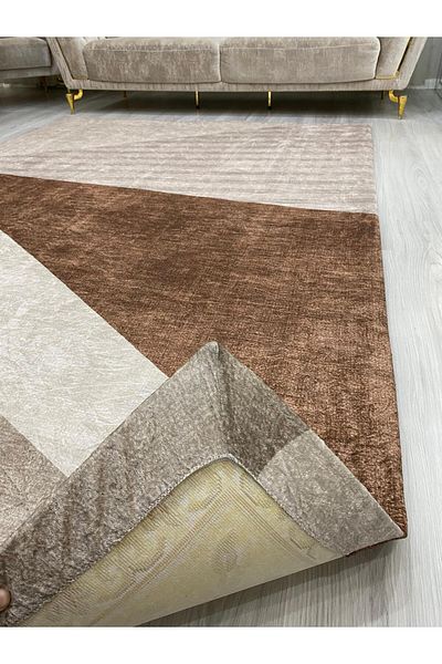 LİMAY Husa Covor - Fara Burete - Elastic - Lavabila - Decorativa - Tesatura Catifea