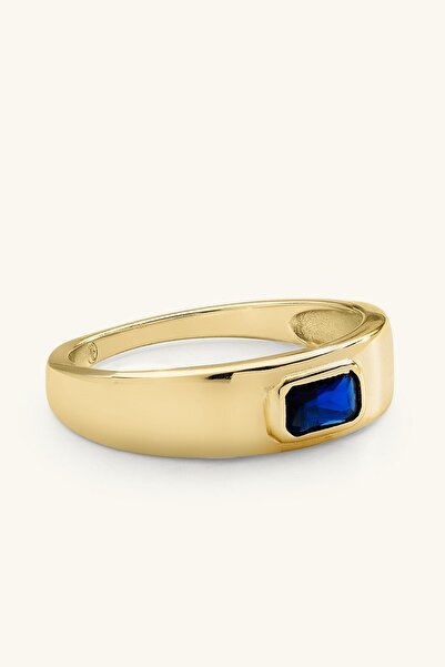 Marie Claire Lacivert Kare Taşlı Yüzük