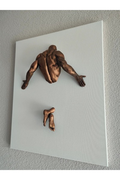 Dropcek eticaret Sanatsal İnsan Formu Duvar Dekoru,  Şık ve Estetik Tasarım, ...