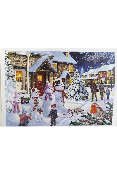 şahane parti Snowman Competition 20 Pieces Karne Sleeve