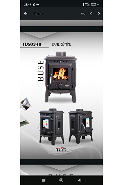 TDS Mini döküm şömine soba kamp sobası çadır sobası komple döküm