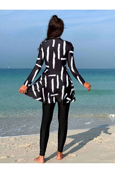 medipek Halbgeschlossener Hijab-Badeanzug mit Leggings