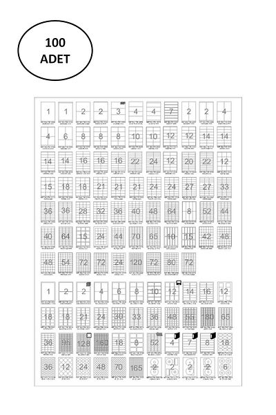 Tanex Tw-2280 100pcs Laser Cut Label - 22x12 mm
