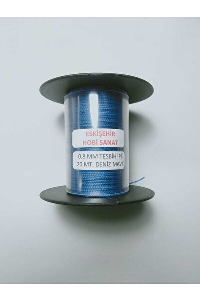 Eskişehir hobi sanat 0,8 мм 20 метрів молитовний шнур морського блакитного кольору