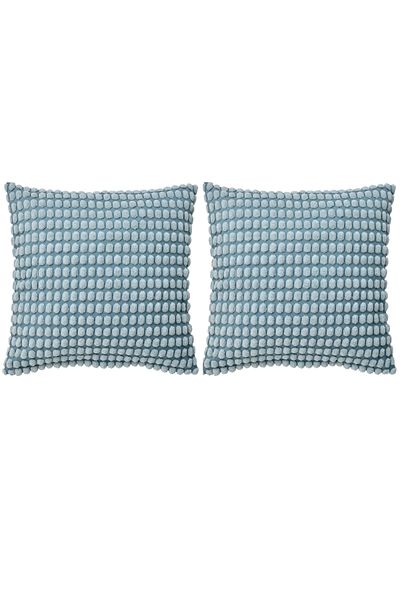 IKEA Ikea Set of 2 - Cushion Cover Light Blue, Zippered Throw Pillow Cover 50X50 cm