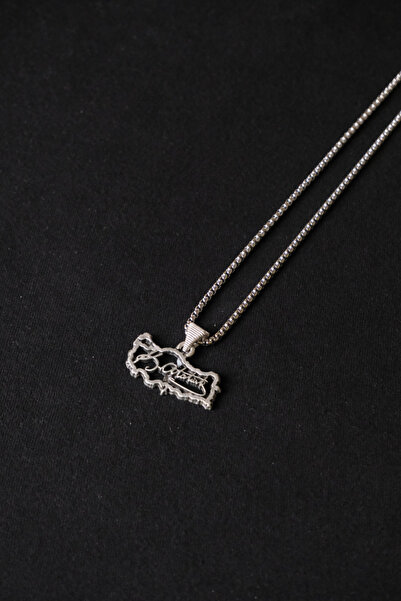 cheetah quality Atatürk Imzası Paslanmaz Çelik Zincir Erkek Kolye