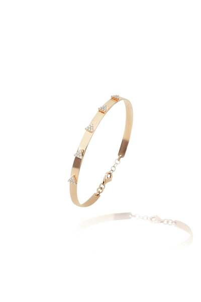 İzgi Kuyumculuk Üçgen Sade Bilezik - Gold