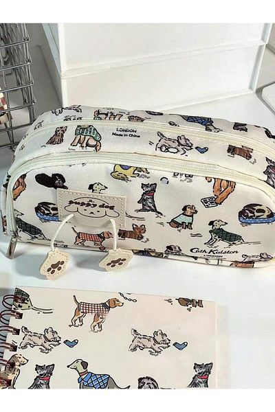 Kawai Puppy Dog Large Capacity Pen Holder Pencil Bag
