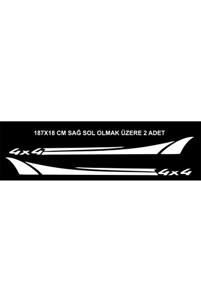 Birim Matbaa Jeep Car Side Line Auto Sticker