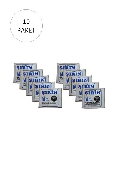 Şirin White Thick Athlete Bag Small Size 25x45 Cm 1 Kg 10 Pack (Takriben 1100 Pieces)
