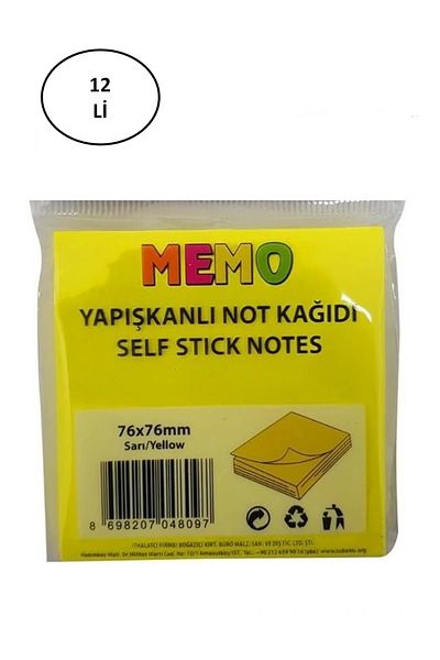 Rubenis Rps-100 Adhesive Note Paper 76X76 Highlighter