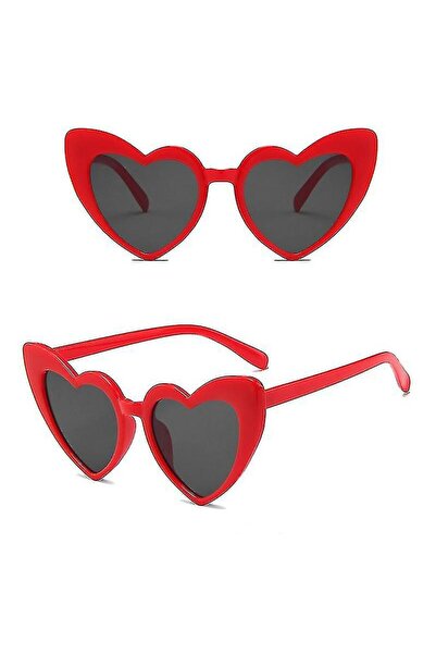 Skygo Red Color Heart Shaped Party Glasses 15X5 cm