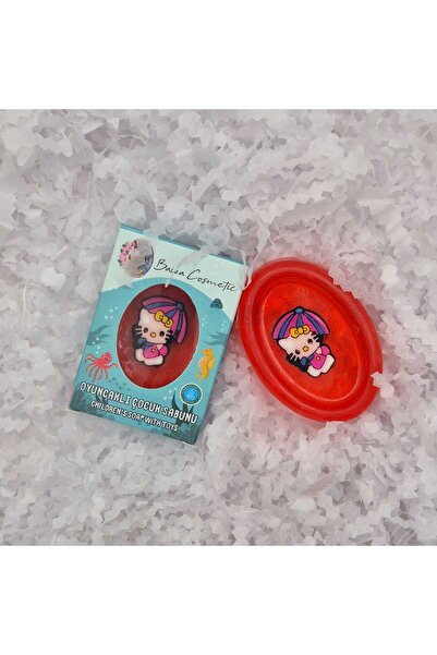 baiza Cosmetic Çilek Özlü El Yapımı Oyuncaklı Çocuk Sabunu